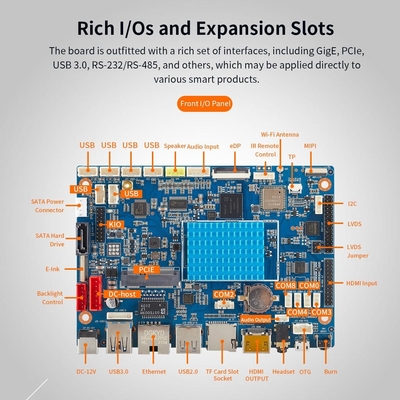 شراء K-3566 لوح رباعي النواة ARM Cortex-A55 وحدة المعالجة المركزية 9mm تصميم رقيق للغاية لآلة بيع ذكية التصنيع عبر الإنترنت
