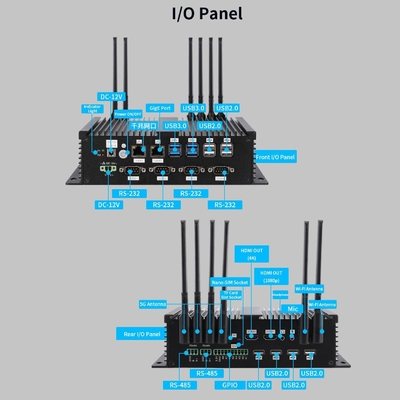 B500 5G الحاسوب الحدودي ذي الذكاء الاصطناعي Hexa-core RK3399 Pro معالج 3.0 TOPS Al Computing