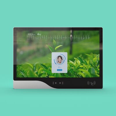 Column Facial Recognition Temperature Kiosk 12V Facial Temperature Scanner